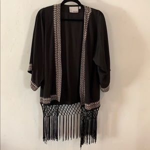 Black Chloe Oliver Poncho from Anthropologie sz M